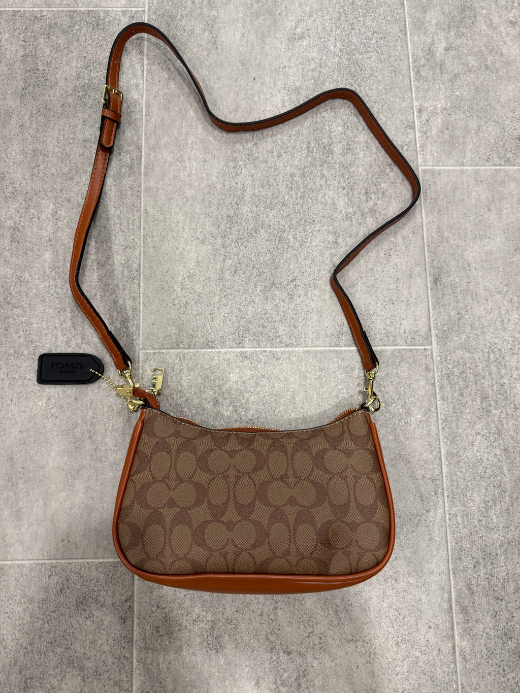 Brown C purse