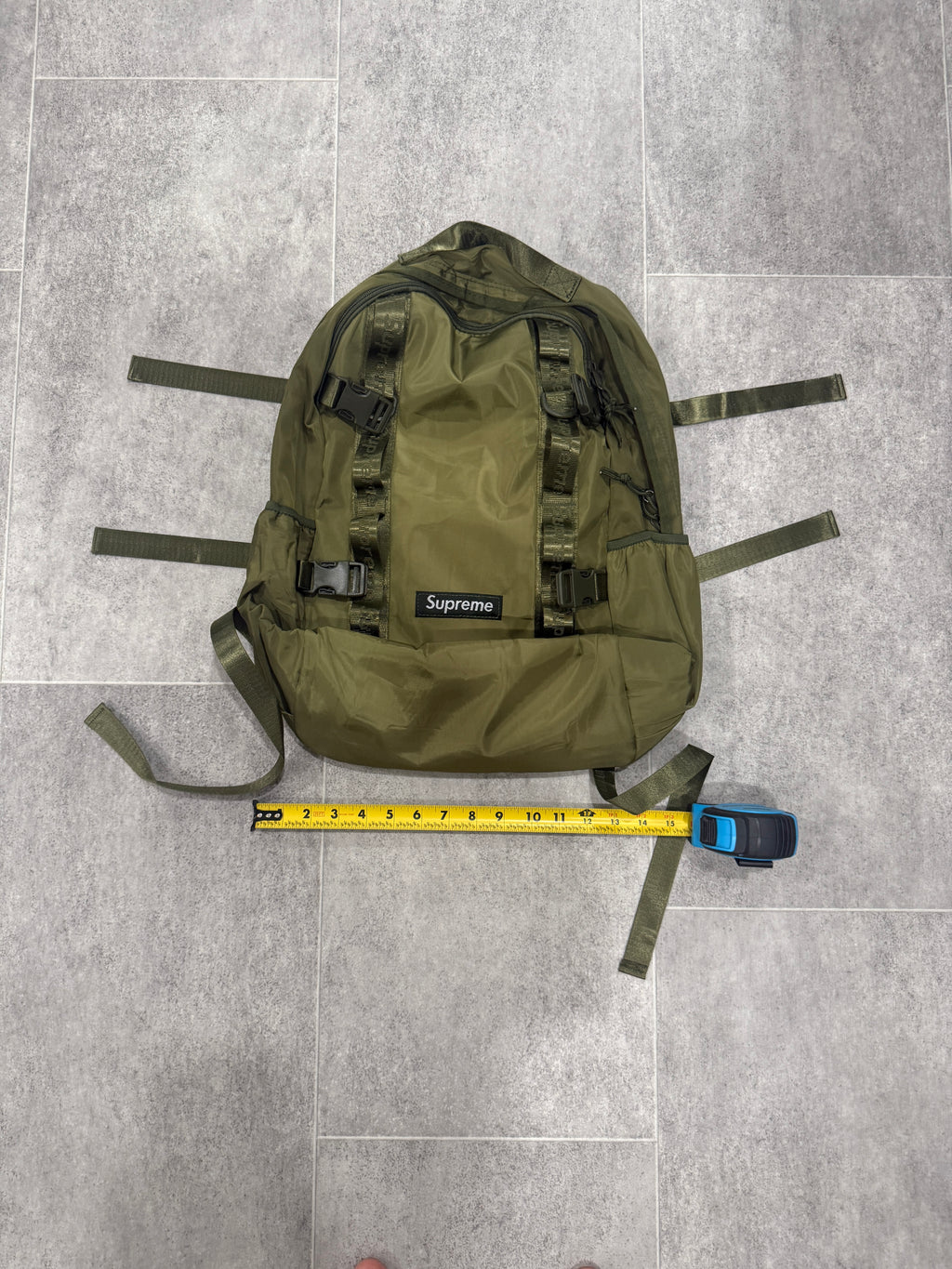Green backpack