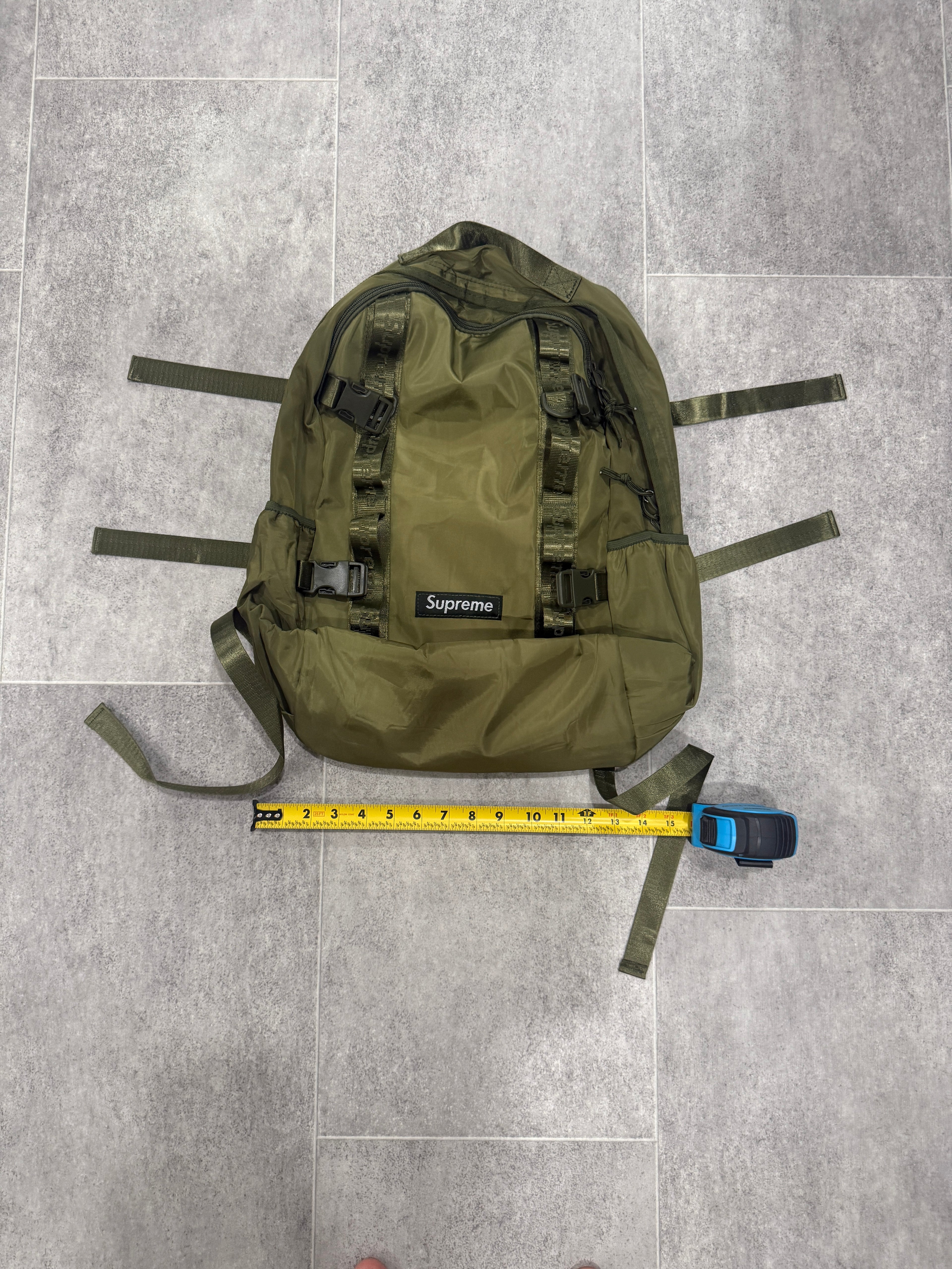 Green backpack