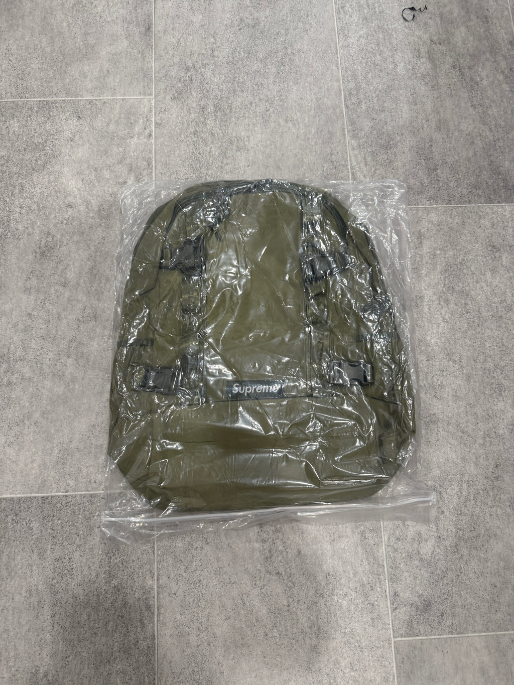 Green backpack