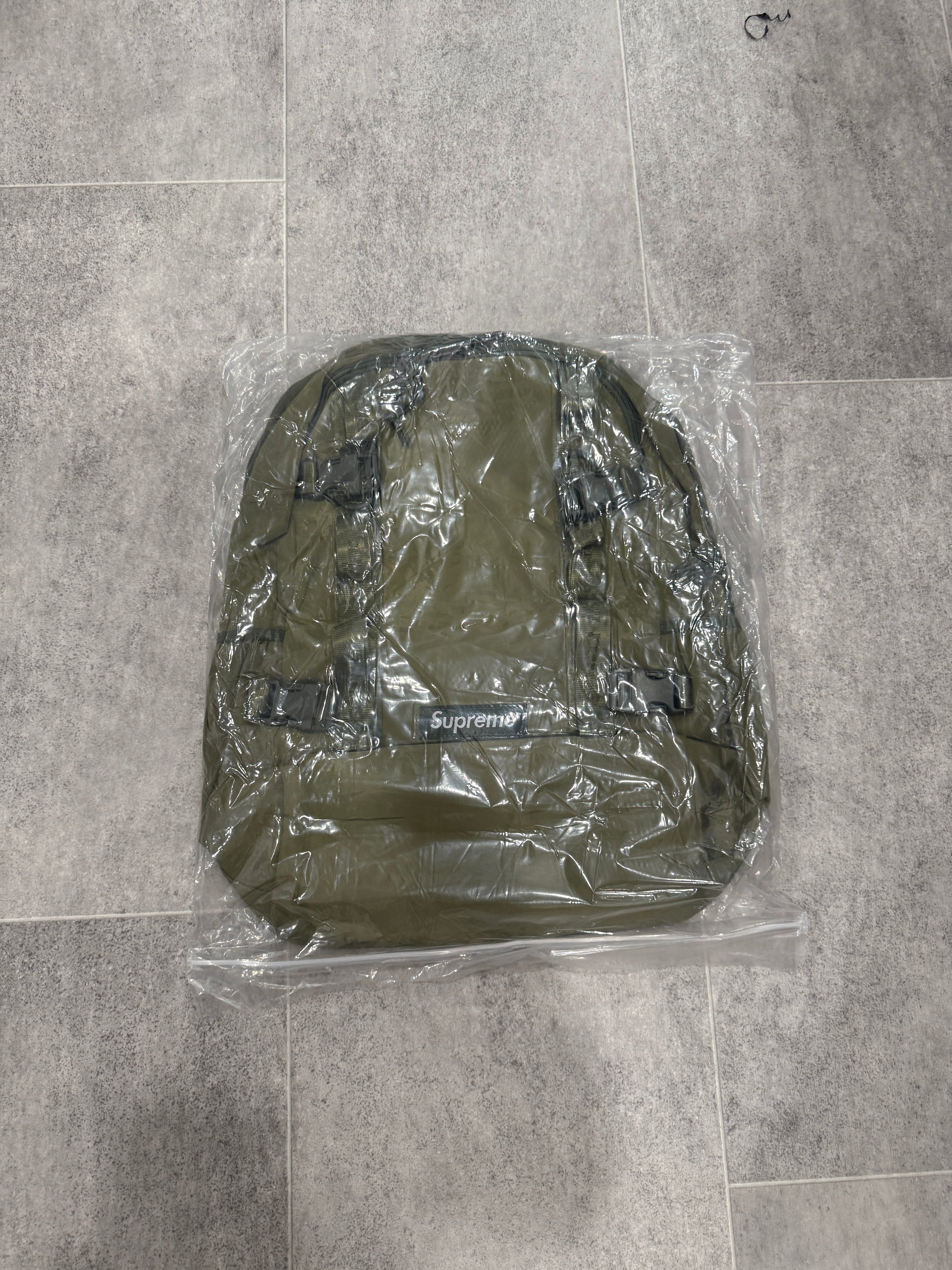 Green backpack