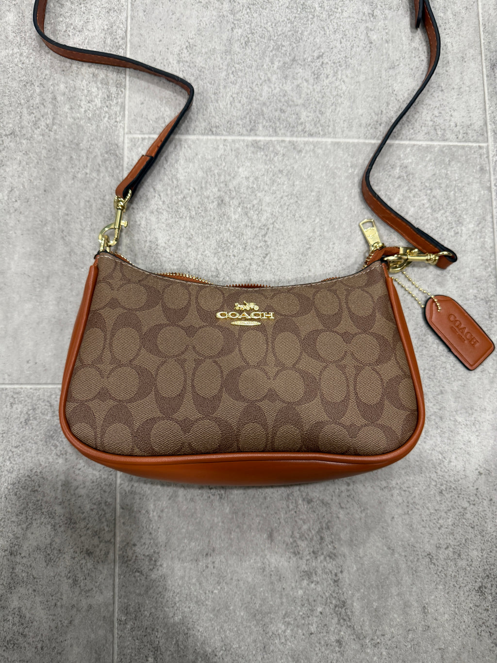 Brown C purse