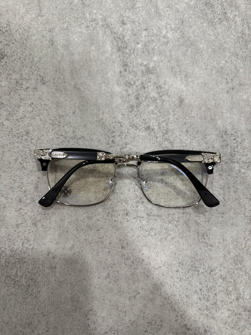 Black and Chrome glasses