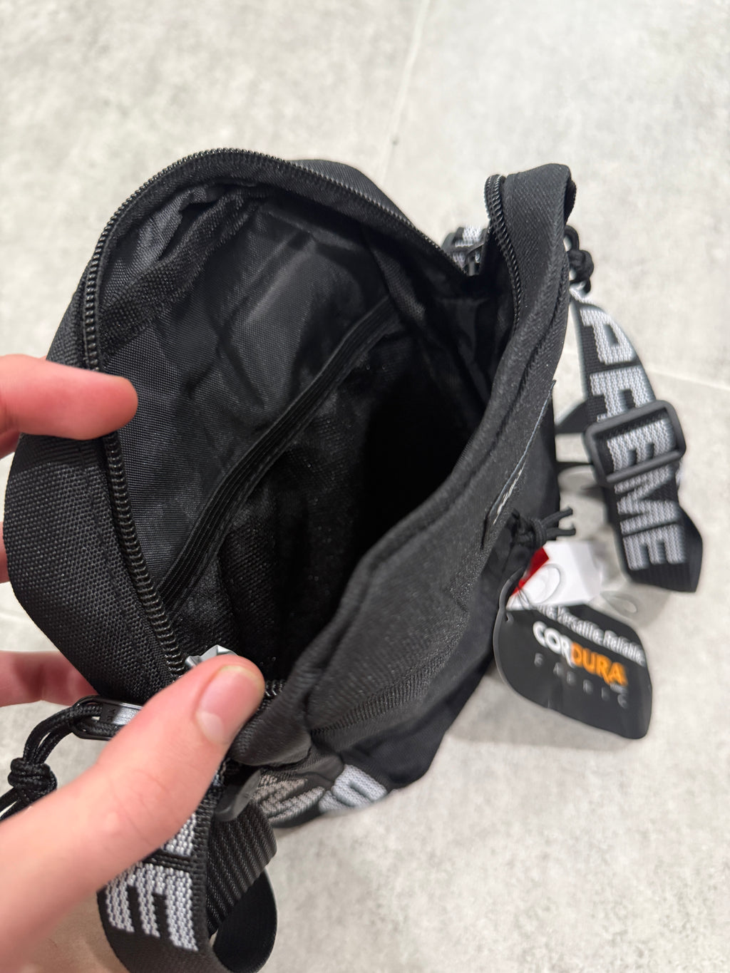 Black shoulder bag