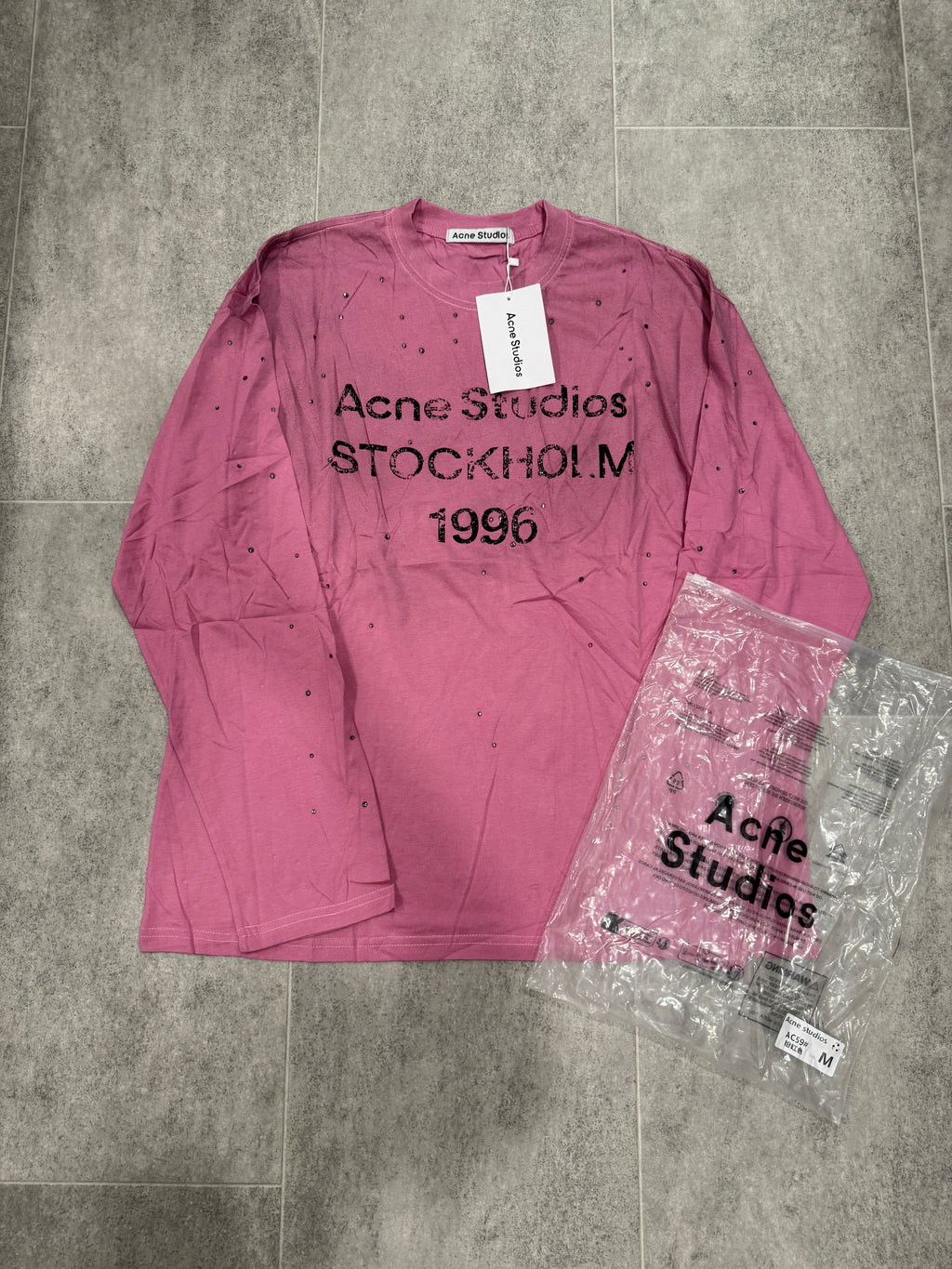 Pink Rhinestone Long sleeve