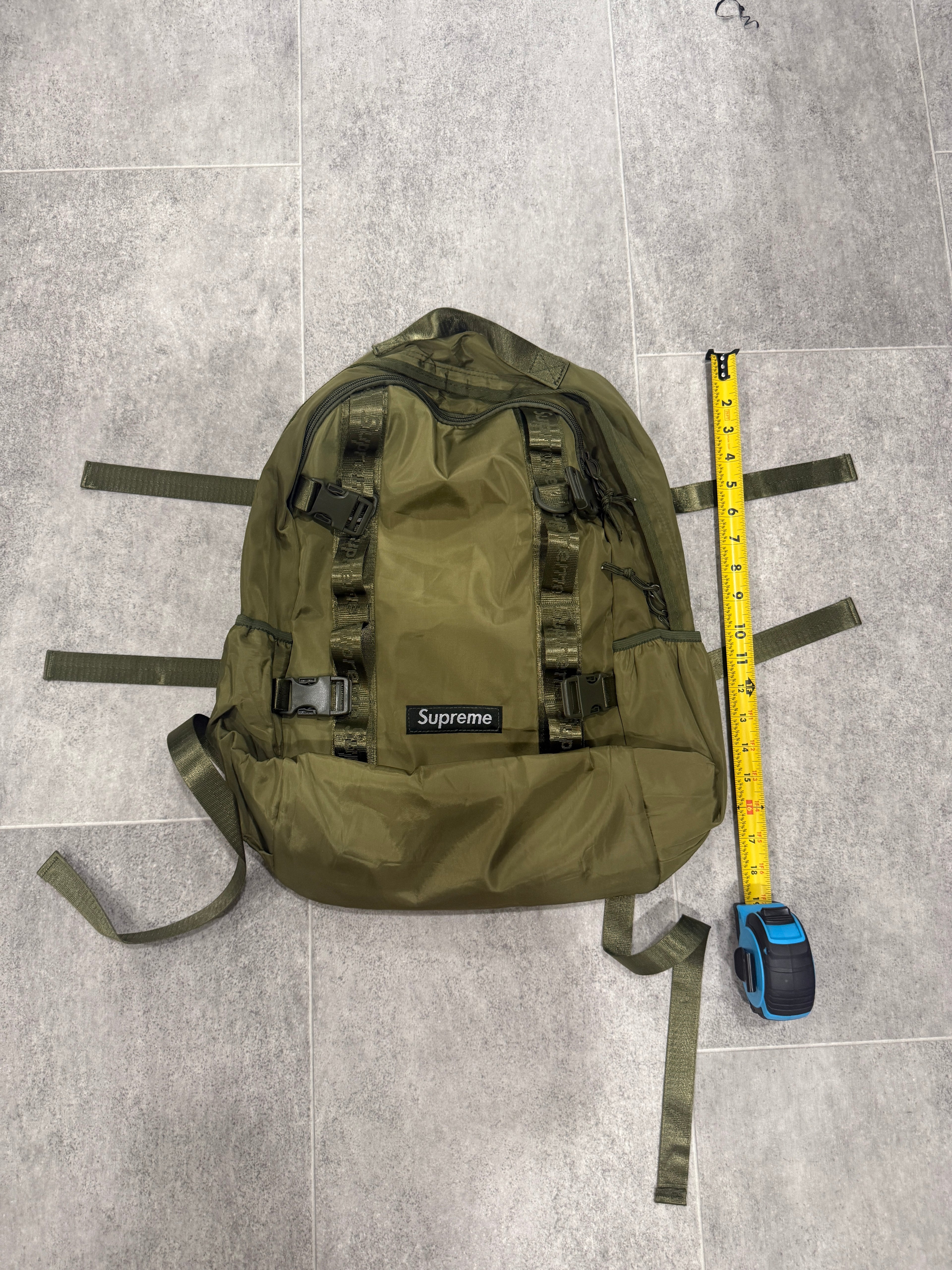 Green backpack