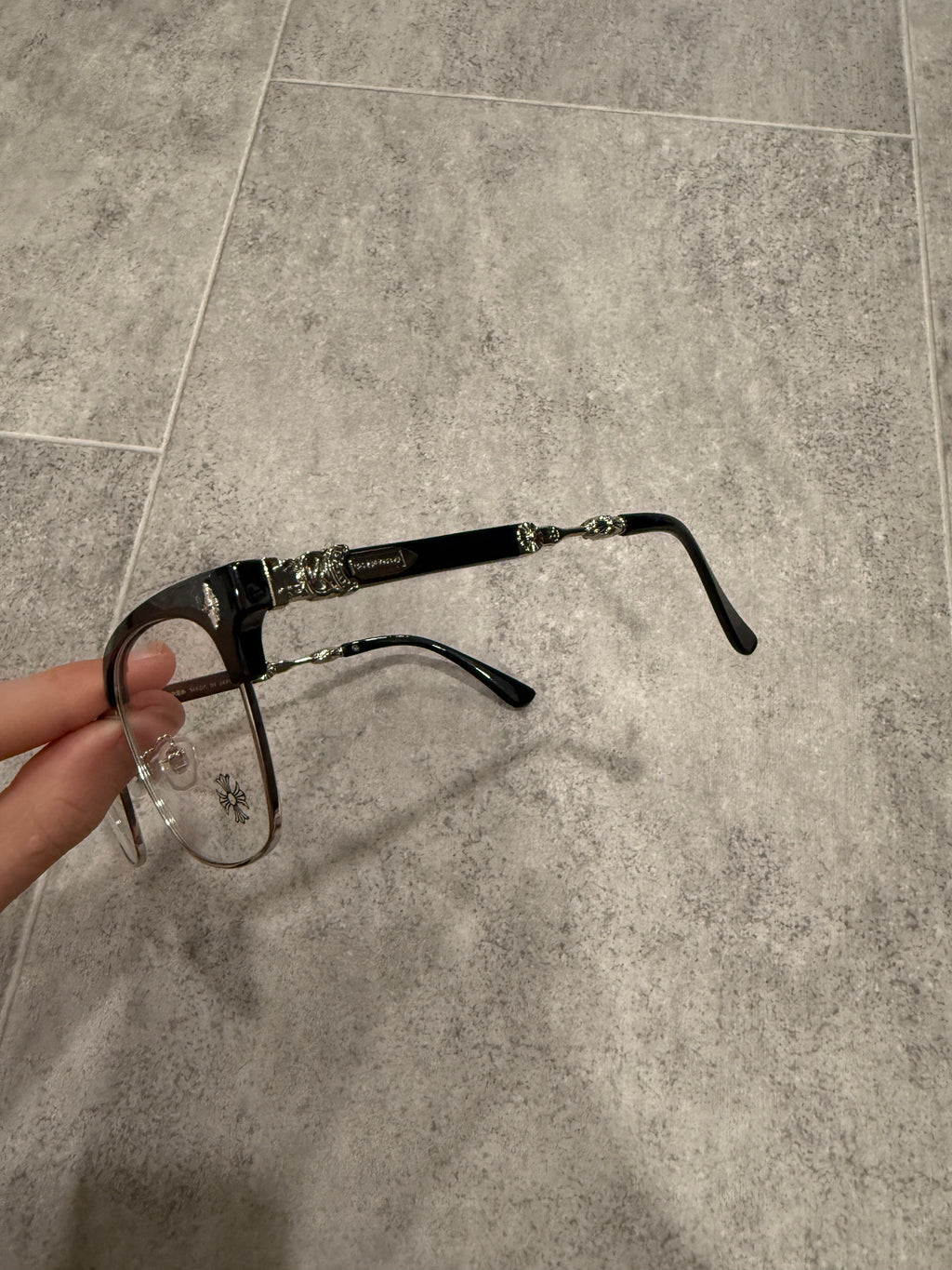 Black and Chrome glasses
