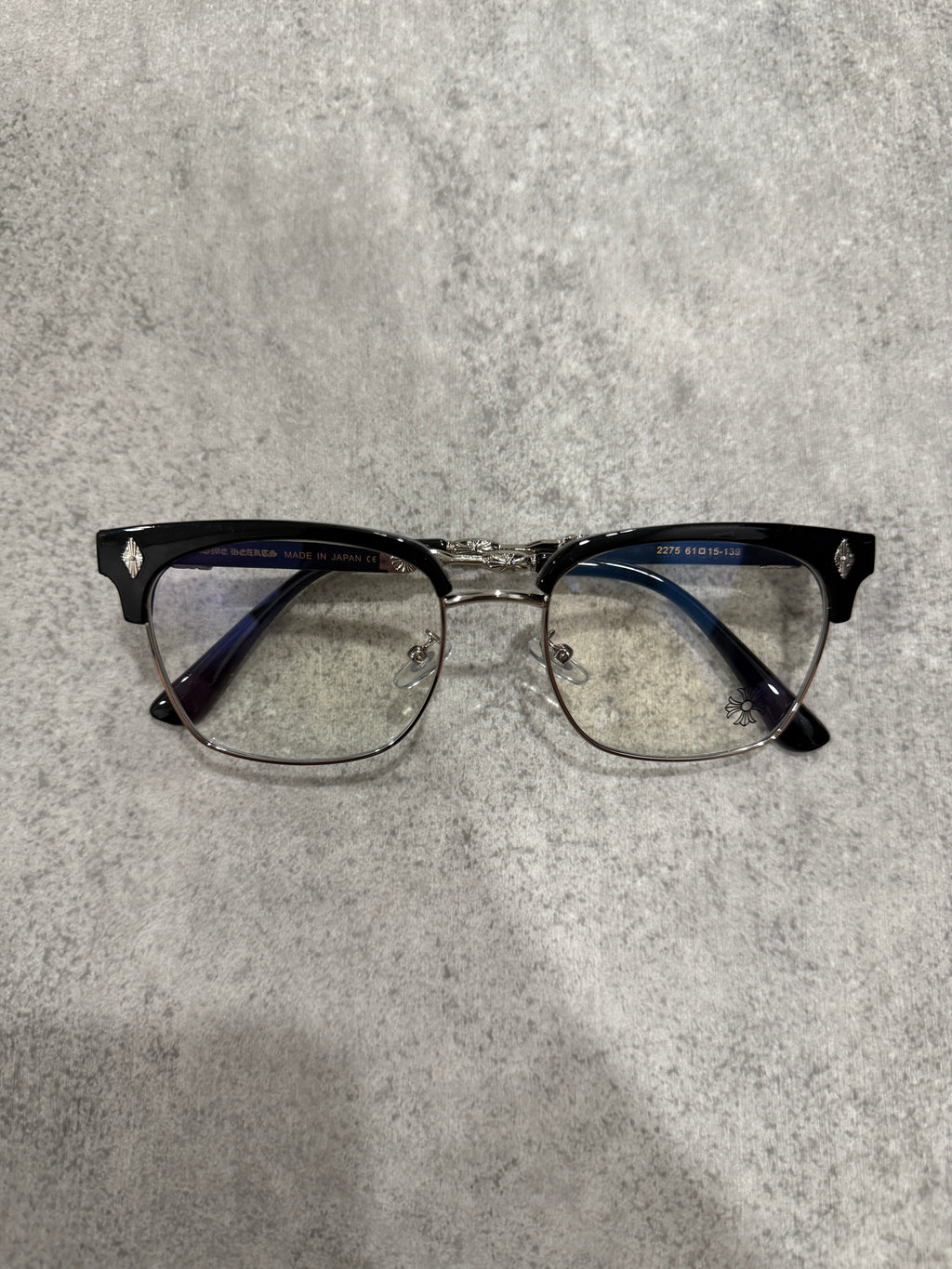 Black and Chrome glasses